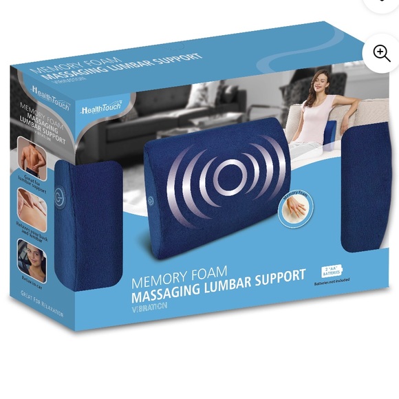 Health Touch Bedding New Health Touch Memory Foam Massage Lumbar Pillow For Back Support